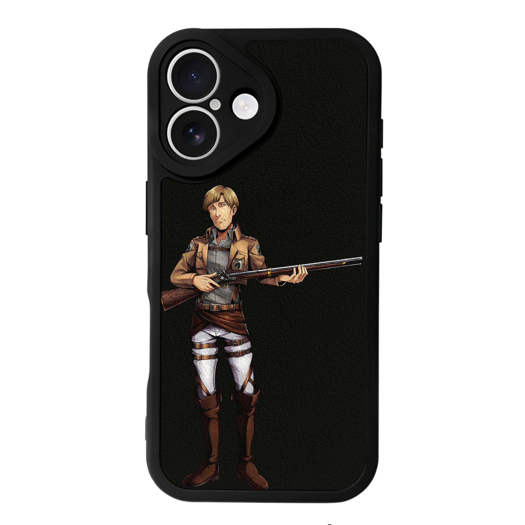 （画像用） 進撃の巨人 Attack on Titan 【iPhone 16シリーズ対応】シリコンスマホケース（レザー調） 材質：シリコン